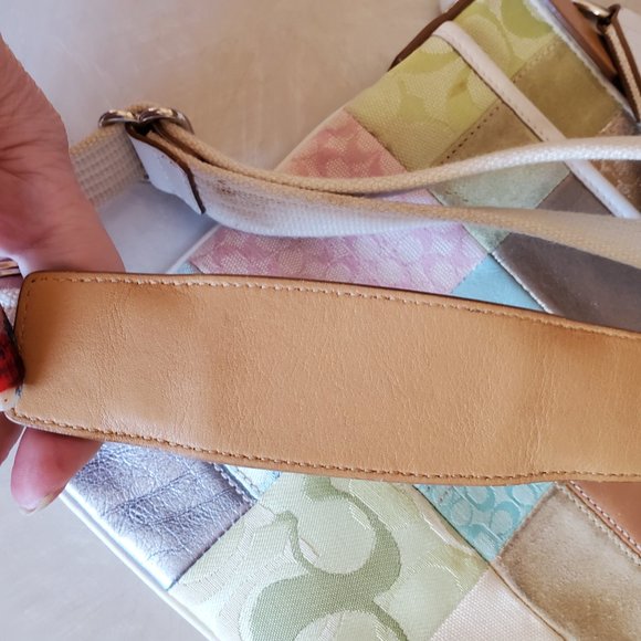 Rare Coach Patchwork Crossbody Bag Purse - Picture 3 of 7